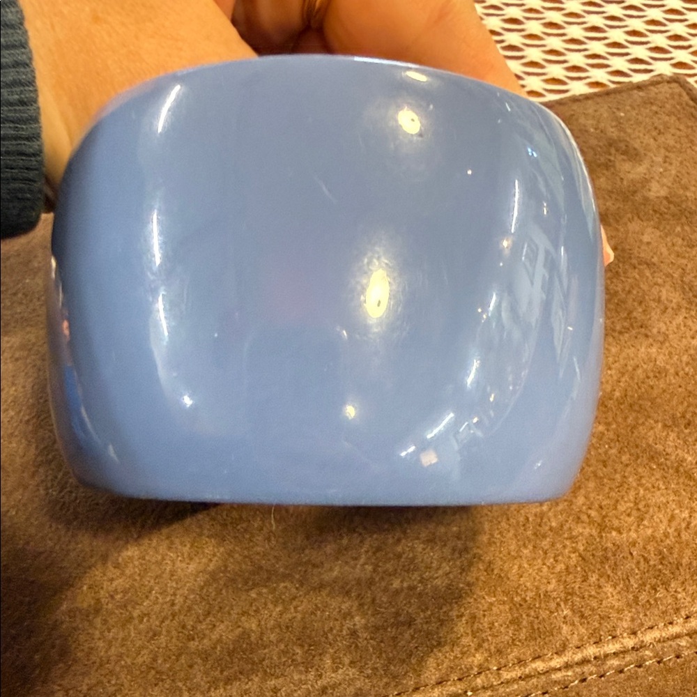 Light Blue Wide Resin Cuff Bracelet